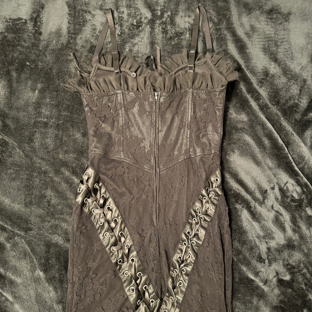 Vintage Lip Service Fetish 2005 Belladonna’s Boudoir Corset Gown - Picture 4 of 6